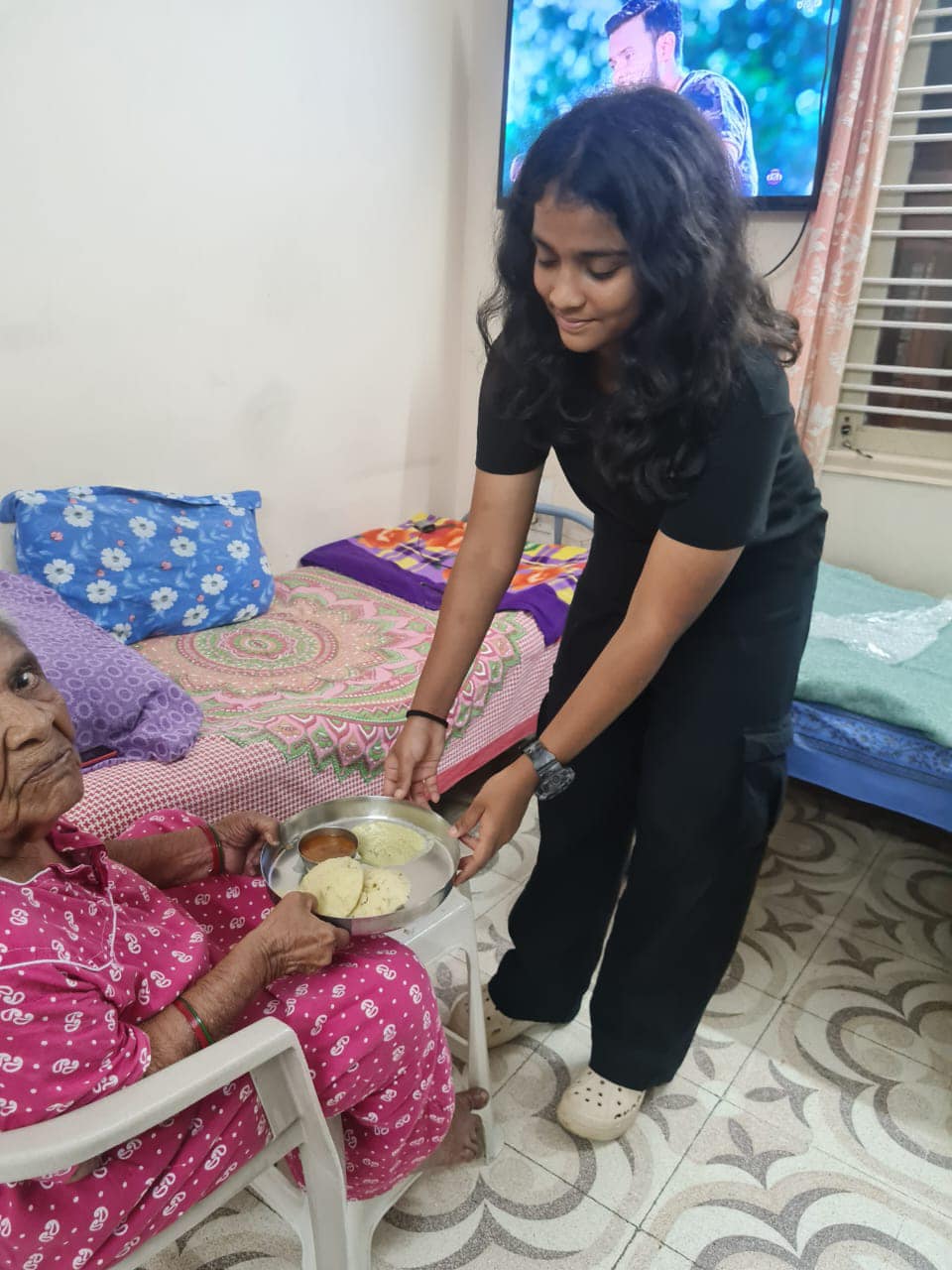 Old age home visit