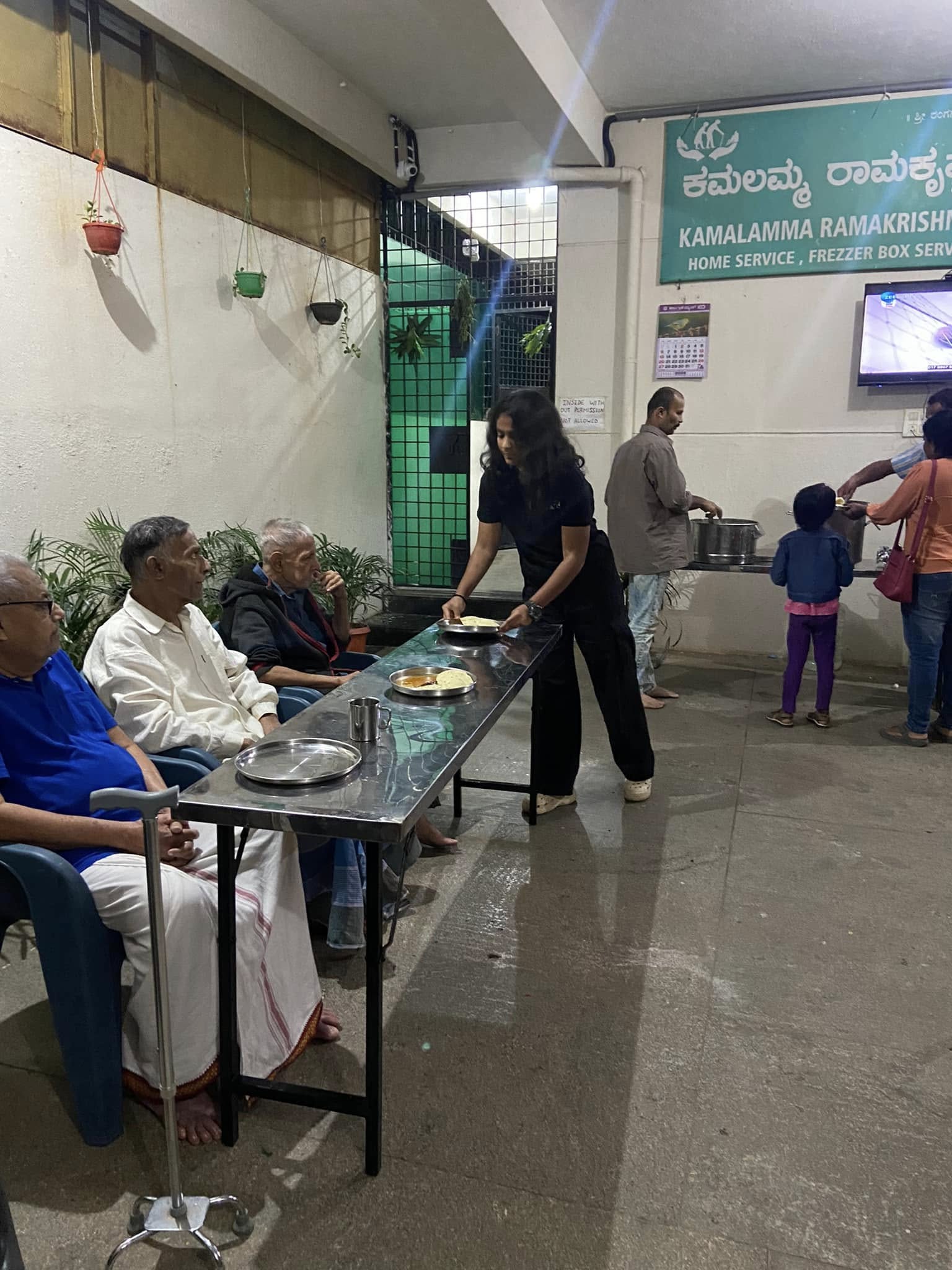 Old age home visit